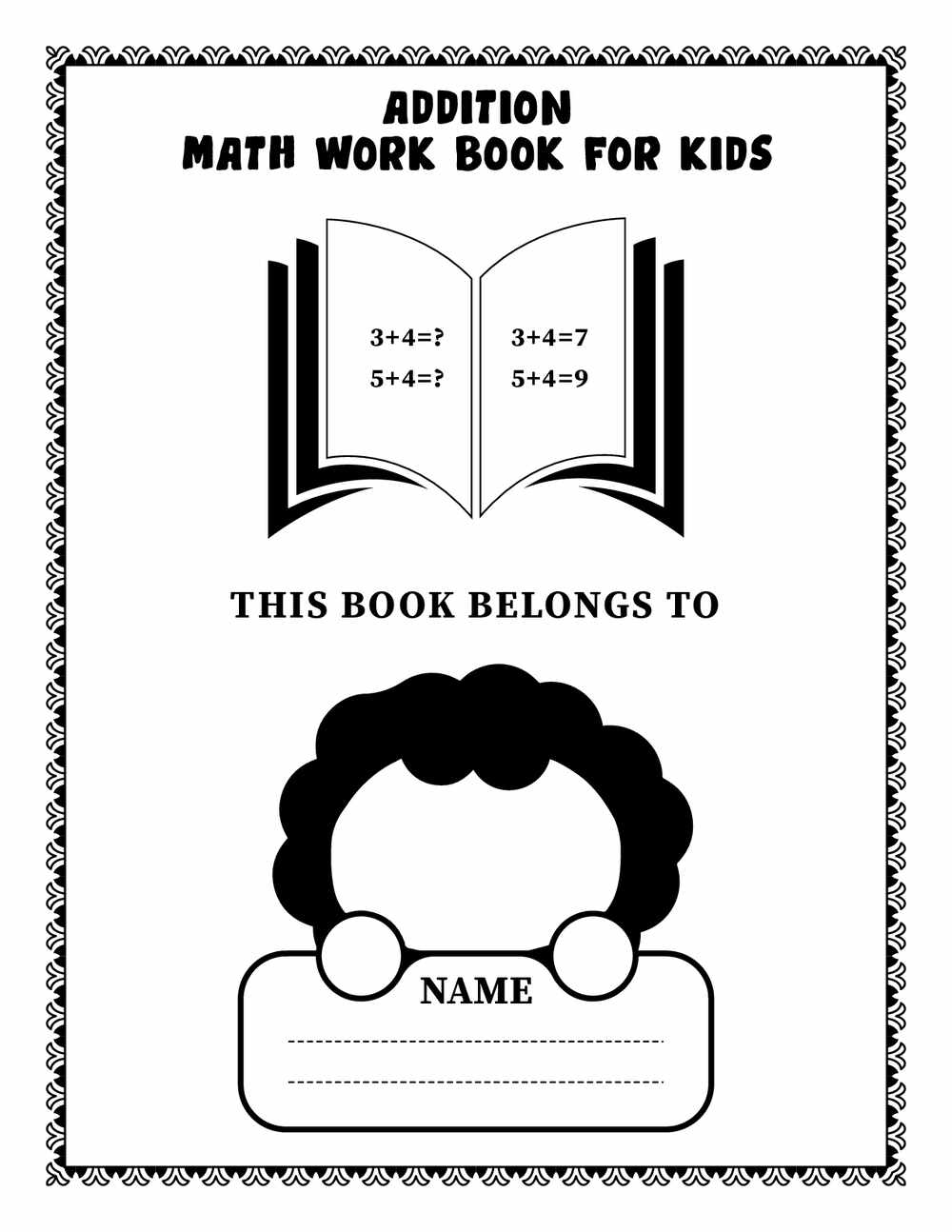 Addition Math Workbook